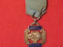 MINIATURE THE NATIONAL OPERATIC & DRAMATIC ASSOC LONG SERVICE MEDAL HALLMARKED