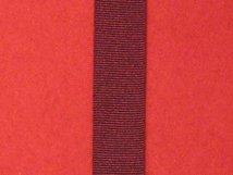 MINIATURE ARMY LSGC PRE 1917 QV OR E VII MEDAL RIBBON ALL RED.
