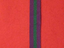 MINIATURE GENERAL SERVICE MEDAL GSM 1918 1962 MEDAL RIBBON