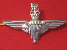 PARACHUTE REGIMENT CAP BADGE QC LUG AND PIN QUEENS CROWN 