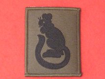 BRITISH ARMY 7TH ARMOURED BRIGADE FORMATION BADGE BLACK ON GREEN