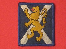 TACTICAL RECOGNITION FLASH BADGE ROYAL REGIMENT OF SCOTLAND BLUE TRF BADGE