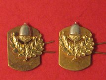 CHESHIRE REGIMENT MILITARY COLLAR BADGES