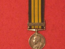 MINIATURE AFRICA GENERAL SERVICE MEDAL GV WITH UGANDA 1900 CLASP CONTEMPORARY MEDAL