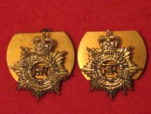 ROYAL ARMY SERVICE CORPS RASC MILITARY COLLAR BADGES