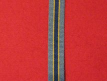 MINIATURE UNITED NATIONS UN CONGO MONUC MEDAL RIBBON