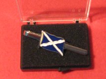 SCOTTISH FLAG TIE CLIP SLIDE BAR WITH BOX