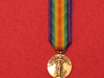 MINIATURE BELGIUM VICTORY MEDAL WW1 WORLD WAR 1 MEDAL