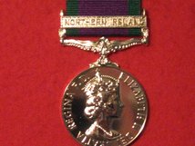 FULL SIZE GSM MEDAL WITH NORTHERN IRELAND CLASP MEDAL