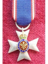 FULL SIZE ROYAL VICTORIAN ORDER RVO MVO STERLING SILVER DECORATION MEDAL