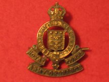 ROYAL ARMY ORDNANCE CORPS RAOC CAP BADGE KC PRE 1947