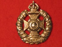 THE RIFLE BRIGADE PRINCE CONSORTIUM REGIMENT CAP BADGE KC KINGS CROWN