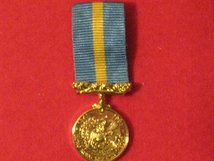 MINIATURE COMMEMORATIVE HONG KONG SERVICE MEDAL