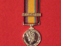 MINIATURE GULF WAR MEDAL 1990 WITH RARE 2 AUGUST 1990 CLASP