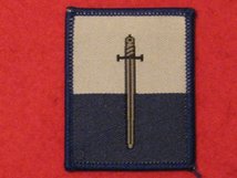 TACTICAL RECOGNITION FLASH BADGE 16TH SIGNAL REGIMENT BLUE WHITE SWORD TRF BADGE