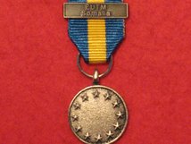 MINIATURE EU ESDP MEDAL WITH EUTM SOMALIA CLASP MEDAL