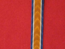 MINIATURE BRITISH WAR MEDAL WW1 MEDAL RIBBON