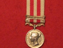 MINIATURE INDIAN MUTINY MEDAL 1857 1858 WITH CENTRAL INDIA CLASP MEDAL CONTEMPORARY GVF MEDAL