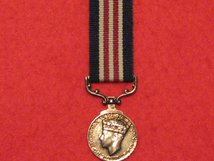 MINIATURE MILITARY MEDAL MM GVI CONTEMPORARY MEDAL GVF