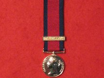 MINIATURE MILITARY GENERAL SERVICE MEDAL WITH TALAVERA CLASP 1847 MEDAL