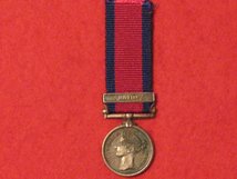 MINIATURE MILITARY GENERAL SERVICE MEDAL WITH NIVELLE CLASP CONTEMPORARY GF