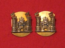 SUFFOLK & NORFOLK YEOMANRY MILITARY COLLAR BADGES