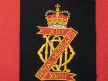 13TH 18TH ROYAL HUSSARS BLAZER BADGE