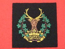 GORDON HIGHLANDERS REGIMENT BLAZER BADGE