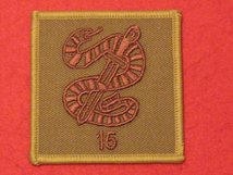 TACTICAL RECOGNITION FLASH BADGE 15 SNAKE BUFF TRF BADGE