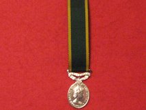 MINIATURE EFFICIENCY MEDAL EIIR AUSTRALIA BAR