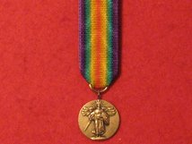 MINIATURE USA UNITED STATES OF AMERICA VICTORY MEDAL WW1 WORLD WAR 1 MEDAL