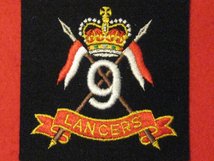 9TH LANCERS BLAZER BADGE