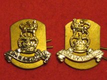 ROYAL ARMY PAY CORPS RAPC MILITARY COLLAR BADGES QC