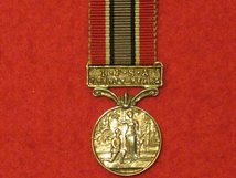 MINIATURE BRITISH FIRE SERVICES ASSOCIATION LSGC MEDAL 20 YEARS SERVICE CONTEMPORARY SILVER MEDAL GVF