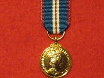 MINIATURE QUEENS GOLDEN JUBILEE MEDAL 2002 QGJM
