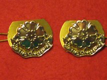 QUEENS LANCASHIRE REGIMENT MILITARY COLLAR BADGES