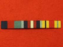 1939 45 STAR - ARCTIC STAR - AFRICA STAR MEDAL RIBBON SEW ON BAR