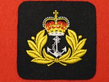 ROYAL NAVY ANCHOR AND CROWN BLAZER BADGE