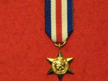 MINIATURE FRANCE AND GERMANY STAR MEDAL WW2