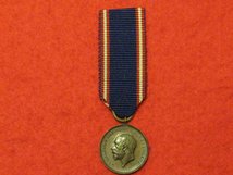 MINIATURE ROYAL VICTORIAN MEDAL RVM GV BRONZE CONTEMPORARY MEDAL GEORGE V