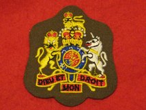 NUMBER 2 DRESS FAD WO1 RSM BADGE STANDARD ON FAD BROWN