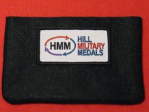 FULL SIZE MEDAL POUCH BLACK 3-4 MEDAL BAG