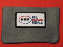 FULL SIZE MEDAL POUCH DARK GREY 3-4 MEDAL BAG