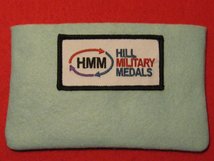 FULL SIZE MEDAL POUCH ICE BLUE 3-4 MEDAL BAG