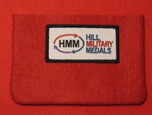 FULL SIZE MEDAL POUCH SCARLET RED 3-4 MEDAL BAG