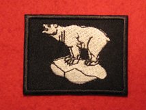 BRITISH ARMY 49TH INFANTRY BRIGADE EAST FORMATION BADGE WHITE POLAR BEAR BADGE