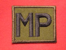 TACTICAL RECOGNITION FLASH BADGE MP ON GREEN TRF BADGE