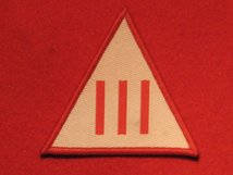 BRITISH ARMY 3 INFANTRY BRIGADE FORMATION BADGE RED TRIANGE PRE 2004