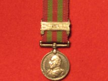 MINIATURE INDIA MEDAL 1895 1902 WITH WAZIRISTAN 1901 02 CLASP EDWARD VII CONTEMPORARY GF MEDAL