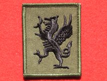 TACTICAL RECOGNITION FLASH BADGE ROYAL REGIMENT OF WALES BLACK GREEN TRF BADGE